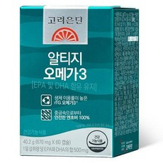 고려은단 알티지 rTG 오메가3 업그레이드 60캡슐, 2개