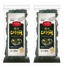 백앤 광천김 소문난 완도 햇미역 산모용 300g 2개입, 2개