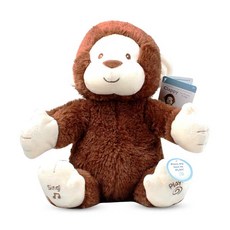 건드 노래하는곰돌이 인형 코끼리 원숭이 양 토끼, 새끼원숭이, 20cm - 29cmcm