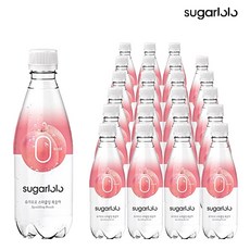 슈가로로 스파클링 복숭아 무설탕 탄산수, 350ml, 24개