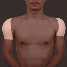 남성어깨패드 어깨뽕 패드 근육질 어좁이커버 실리콘
