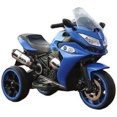BMW R1200 GS 雙驅兒童電動摩托車, 藍色