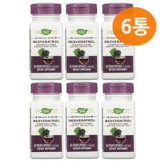 네이처스웨이 프리미엄 블렌드 레스베라트롤 60캡슐 폴리페놀 레드 와인 6개세트 6개월분, 6개, 60정