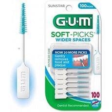 GUM Soft-Picks Dental Picks Wide Space 100 Count: 뷰티, 1