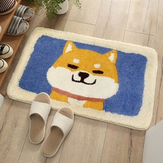 리드홈 귀엽시바 자카드 발매트 M 45x65cm 욕실 주방