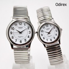 Odirex 국내생산 실버 사파이어글라스 프리스프링밴드 메탈밴드 손목시계