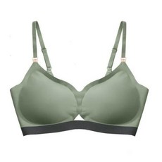라텍스 아이스 실크 수유 브라 모아주는 통기성 출산 브라 단추 모유 수유 브라 수면 브라 M-2XL