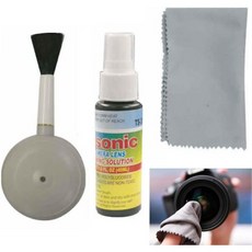  3 PC 카메라 렌즈 클리너 키트 LCD 청소 스프레이 마이크로 화이버 천 에어 블로우 브러시 공기 송풍기 세트 사진 전문 작가 