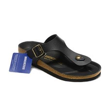 버켄스탁 BIRKENSTOCK 비치 샌들 커플 플립 플롭 블랙