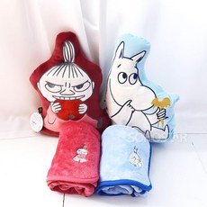 무민 쿠션담요 학교 사무실 독서실 휴대용 침구 겨울담요 아이낮잠이불