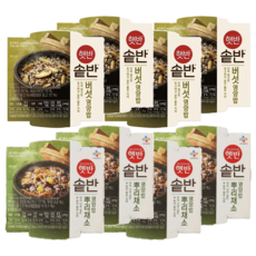 햇반 솥반 영양밥 버섯 200g x 4p + 뿌리채소 200g x 4p 세트,