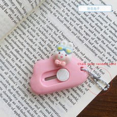 도파민 클라우드 대량 편지 오프너 귀여운 유틸리티 나이프 미니 박스 커터 수제 샤프 1개, Pink Rabbit
