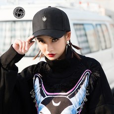 Hater 정품 금 마 엽 패션 야구 모자 트 렌 드 힙 합 모자 한조 캡 남녀 모두 블랙