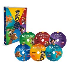 DVD 줄리아도널드슨 베스트 6종세트 JULIA DONALDSON 그루팔로 그루팔로차일드 마법빗자루 스틱, 없음