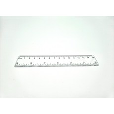 투명 플라스틱 자 15cm 철제자, 본상품