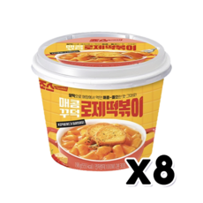 죠스 매콤꾸덕 로제떡볶이 즉석조리 198g x 8개