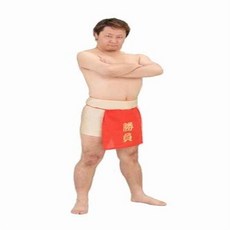 승부 훈도시 의상 소품 빨간색 남성