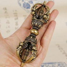 구리 금강저 불교 티베트 네팔 공예품 밀종법기 명상 이 장식품, 금강저 (길이 13cm)