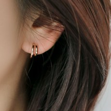 두줄링귀걸이