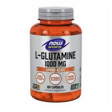 Now Foods NOW L-Glutamine 1000mg 나우푸드 L- 글루타민 120캡슐, 1팩