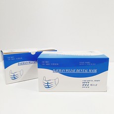대한위재 덴탈마스크 50매 의약외품 화이트 2box - 100매, 1개