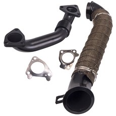 LLY GMC Sierra 6.6L Duramax 2500 Chevy 2001 Up LMM 2016 3500 V8 Passenger Downpipe "Turbo pipe HD 3, 은, 1개