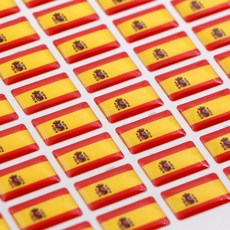 50pcs 자동차 스페인 스타일 플래그 배지 스티커 Skoda 아우디 BMW 좌석 푸조 르노 Opel 도요타 혼다 마쓰다 알파 Lada 액세서리|차량용 스티커|, 1개, 단일