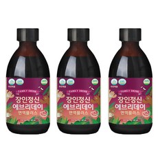 장인정신에브리데이 엘더베리 아연시럽 면역플러스 3병 (+푸어러 3개), 280ml