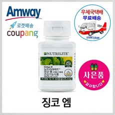 암웨이 징코엠 (60캡슐) 기억력개선/두뇌건강 + 비타민C (아세로라) 증정 [우체국택배/무료배송]