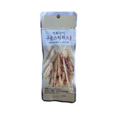 [바다풍미] 직화구이 구운스틱쥐포 20g 간편간식 포켓간식 맥주안주 쥐포구이, 6개