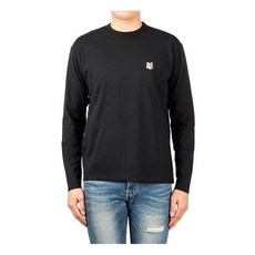 [메종키츠네] (FU00163KJ0010 BLACK) 남녀공용 폭스헤드 긴팔 티셔츠 20F