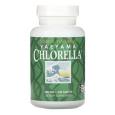 소스내추럴스 야에야마 클로렐라 200mg 600 정, 600정, 4개