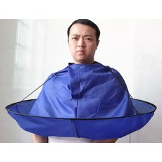 가정용 헤어컷트 망토 정전기 방지 이발 앞치마, 정전기 방지 라지 사이즈 보청색 지름 약 78cm 개
