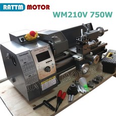 750W 스핀들을 가진 WM210V CNC 소형 선반 기계 장비 조각 금속 목공 기계, 중국