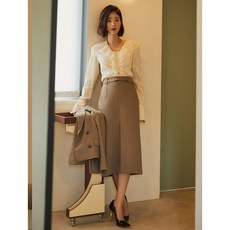 Cebshop Edition 셀렙샵 에디션 23FW 모먼트 링클프리 미디 스커트