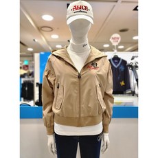 디즈니골프 NC불광 여성 가을 나그랑 오버핏 바람막이 후드 숏 점퍼 베이지 DN3LJP002-BG