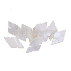 Musiclily Pro 14.5 mm Natural Mother of Pearl Diamonds Snowflake Guitar Fingerboard Inlay Dots Whit, 14.5mm