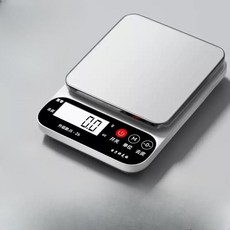 전자 저울 가정용 소형 상업용 주방 베이킹 그램 계량기 정확한 계량 식품, 스테인리스 충전식 10kg, 1개, 10kg