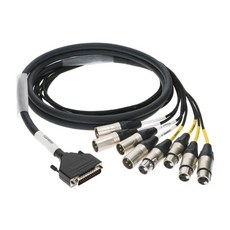  KLOTZ D-Sub (25pin) 수 - 4/4 XLR M/F 클로츠 LOOM 디지털 케이블, 3m 