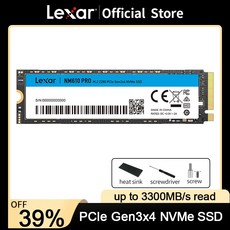 Lexar-SSD M2 2280 NVME 1 테라바이트 250GB 500GB 2 M.2 PCIe3.0x4 NM610 Pro 노트북 데스크탑용 내장 솔리드 스테이트 드라이브 하드 디, 05 NM610 Pro-1TB, 한개옵션1