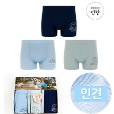 에어로쿨 남아용 드로즈 사각팬티 3종세트