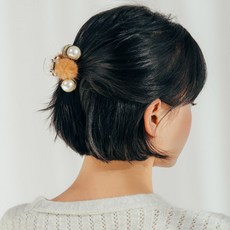 진주 리얼밍크 미니 집게핀 (20H237)