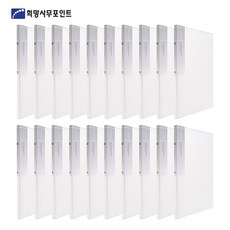 희망사무포인트 내추럴 크리어 화일 20매 내지 고정형, 흰색, 24개입