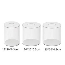투명한 케이크 디스플레이 보드 라이저 장식 베이스 도구 DIY 트레이 티어 채우기 스탠드 파티, 20cm x 20cm x 0.3cm, 1개