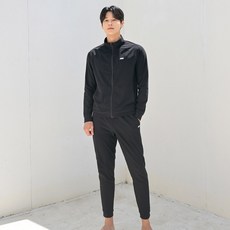  헤링본 남자 래쉬가드세트 상하의세트 레쉬가드 수영복 레귤러핏 긴팔 집업 스윔웨어 빅사이즈 긴바지 조거팬츠 워터레깅스 비치웨어 물놀이 블랙세트RF339 AF310 
