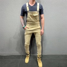 남자카키색점프슈트빅사이즈