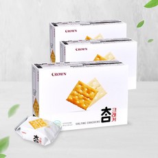 크라운 참크래커 280g x3곽/카나페만들기 사무실간식