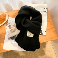 2022 패션 솔리드 니트 롱 스카프 여성 겨울 따뜻한 모직 원사 동물 목도리 여성 Neckerchief Foulard Bufanda New