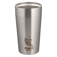 다마하시 피너츠 스누피 진공 이중보온 스테인리스 텀블러, 1개, 서핑 스누피, 450ml