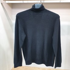 지오지아 20FW 캐시미어 혼방 목폴라 터틀넥 ABA4EU1106 BK